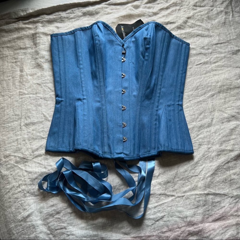 Corset Story Denin Expert Waist Training Corset Overbust 28